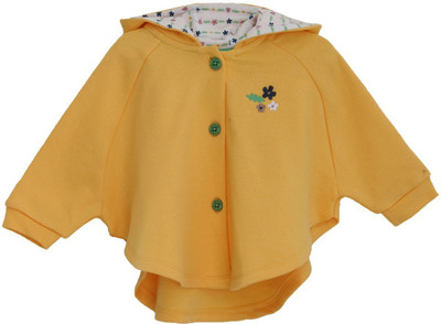 

FS Mini Klub Full Sleeve Solid Baby Girls Casual Jacket, Pale yellow