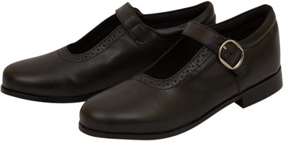 

Myjoota Girls Strap Oxford Shoes(Black