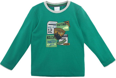 

FS Mini Klub Boys Applique T Shirt(Green, Pack of 1