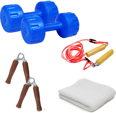 

GB Gym Combo With 1 KG Each PVC Set Gym & Fitness Kit