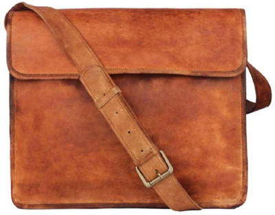 

Anshika International 13 inch Expandable Laptop Messenger Bag(Brown)