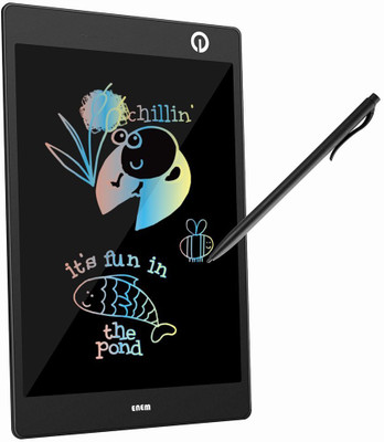 

Enem 9.7 inch Colorful LCD Writing Tablet Board e-writer – Multi Purpose, Paperless, Light, Inkless - Draw, Note, Memo, Remind(Black)