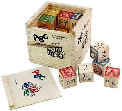 

ZURIE TOY COLLECTION ABC 123, Wooden Blocks Letters Numbers with Box Storage Case(Multicolor)