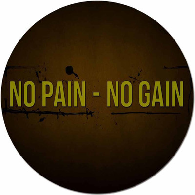 

Maison N Mode No Pain No Gain round Mouse Pad Mousepad(Multicolor)