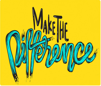 

Maison N Mode Make The Diffrence Rectangle Mouse Pad Mousepad(Multicolor)