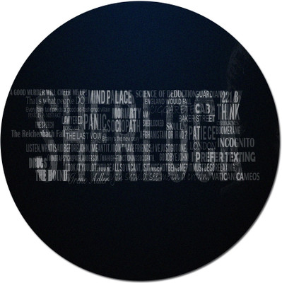 

Maison N Mode Shere Lock round Mouse Pad Mousepad(Multicolor)