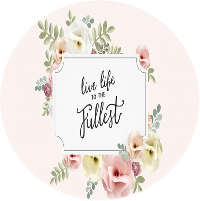 

Maison N Mode Love Life Fullest round Mouse Pad Mousepad(Multicolor)