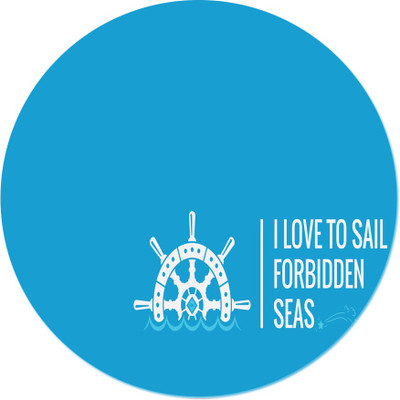 

Maison N Mode I Lov To Sail round Mouse Pad Mousepad(Multicolor)