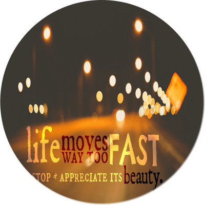 

Maison N Mode Life Moves round Mouse Pad Mousepad(Multicolor)