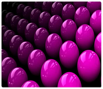 

Maison N Mode Purple Ball Rectangle Mouse Pad Mousepad(Multicolor)