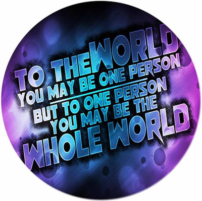 

Maison N Mode To The World round Mouse Pad Mousepad(Multicolor)