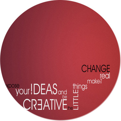 

Maison N Mode Change Areeal round Mouse Pad Mousepad(Multicolor)