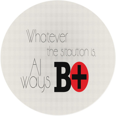 

Maison N Mode Watevr The Situation round Mouse Pad Mousepad(Multicolor)