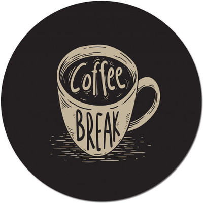 

Maison N Mode Coffee Break round Mouse Pad Mousepad(Multicolor)