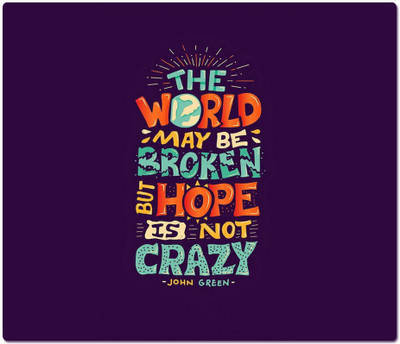 

Maison N Mode The World May Rectangle Mouse Pad Mousepad(Multicolor)