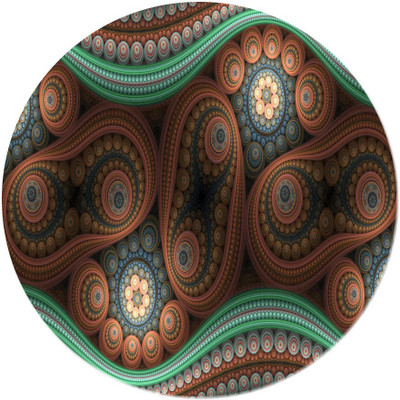 

Maison N Mode Graphic round Mouse Pad Mousepad(Multicolor)