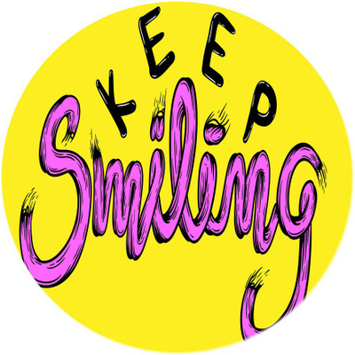 

Maison N Mode Keep Smiling round Mouse Pad Mousepad(Multicolor)
