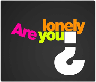 

Maison N Mode Are You Lonley Rectangle Mouse Pad Mousepad(Multicolor)