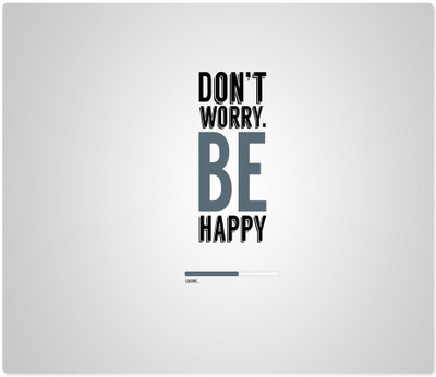 

Maison N Mode Don’t Worry Be Happy Rectangle Mouse Pad Mousepad(Multicolor)