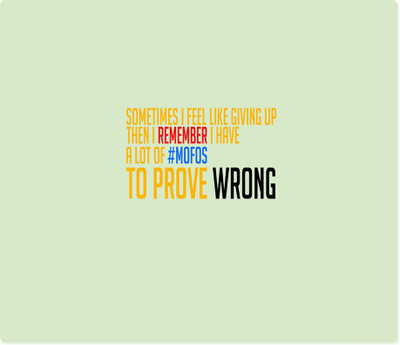 

Maison N Mode To Prove Wrong Rectangle Mouse Pad Mousepad(Multicolor)