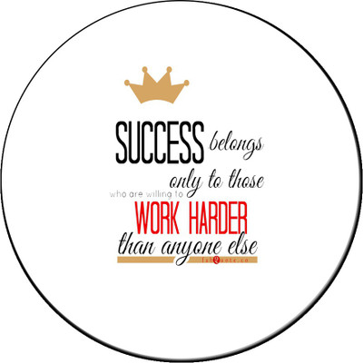 

Maison N Mode Success Belong round Mouse Pad Mousepad(Multicolor)