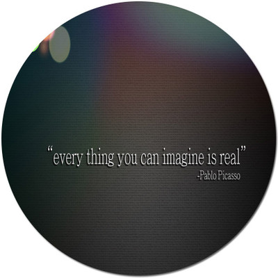

Maison N Mode Everything You Can round Mouse Pad Mousepad(Multicolor)