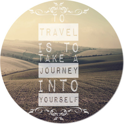

Maison N Mode Travel Is To Take round Mouse Pad Mousepad(Multicolor)