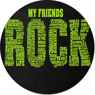 

Maison N Mode My Friend Areock round Mouse Pad Mousepad(Multicolor)