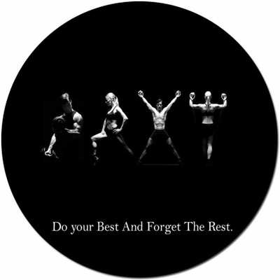 

Maison N Mode Do Your Best round Mouse Pad Mousepad(Multicolor)