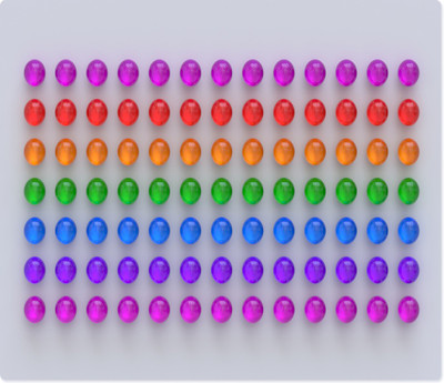 

Maison N Mode Colour Ball Rectangle Mouse Pad Mousepad(Multicolor)