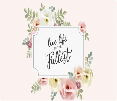 

Maison N Mode Love Life Fullest Rectangle Mouse Pad Mousepad(Multicolor)