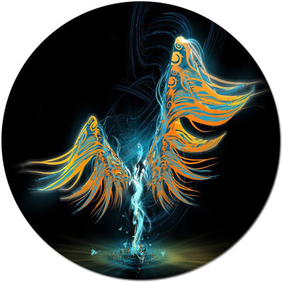 

Maison N Mode Yelo Dragon round Mouse Pad Mousepad(Multicolor)