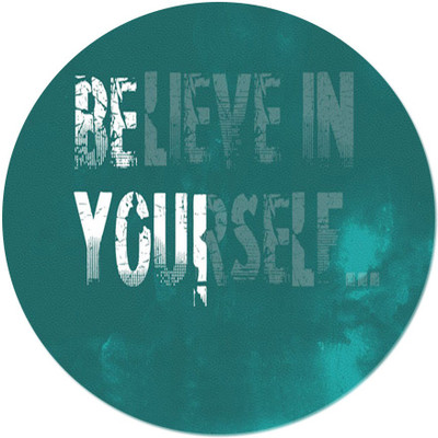 

Maison N Mode Believe round Mouse Pad Mousepad(Multicolor)