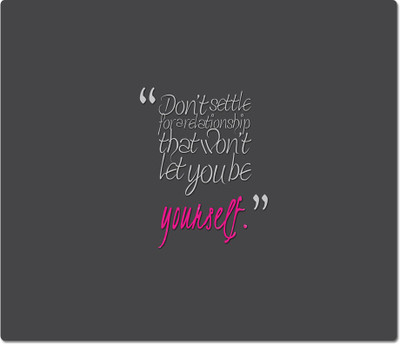 

Maison N Mode Let You Be Rectangle Mouse Pad Mousepad(Multicolor)