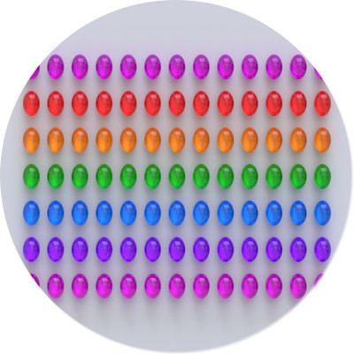 

Maison N Mode Colour Ball round Mouse Pad Mousepad(Multicolor)