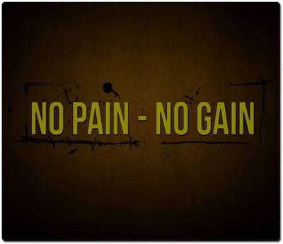 

Maison N Mode No Pain No Gain Rectangle Mouse Pad Mousepad(Multicolor)