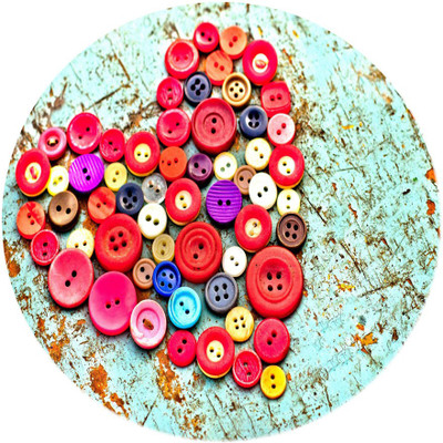 

Maison N Mode Button round Mouse Pad Mousepad(Multicolor)