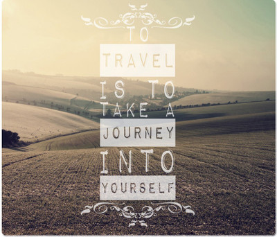 

Maison N Mode Travel Is To Take Rectangle Mouse Pad Mousepad(Multicolor)