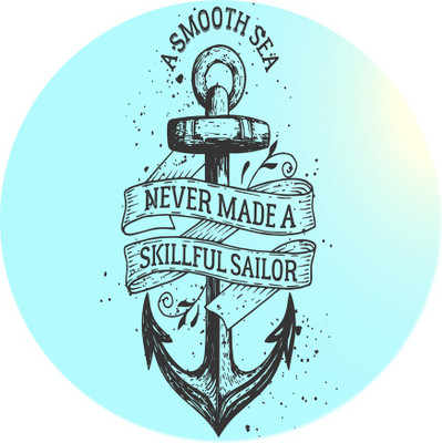 

Maison N Mode Skillfull Sailor round Mouse Pad Mousepad(Multicolor)