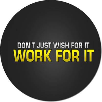 

Maison N Mode Work For It round Mouse Pad Mousepad(Multicolor)