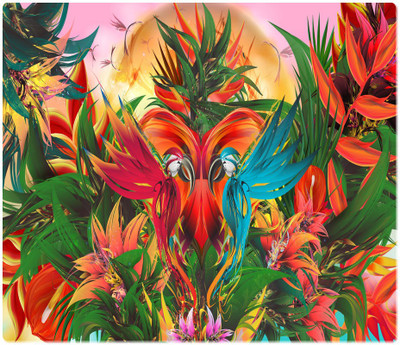 

Maison N Mode Color Parrot Rectangle Mouse Pad Mousepad(Multicolor)