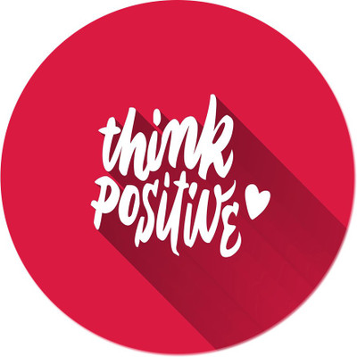 

Maison N Mode Think Positiv e round Mouse Pad Mousepad(Multicolor)