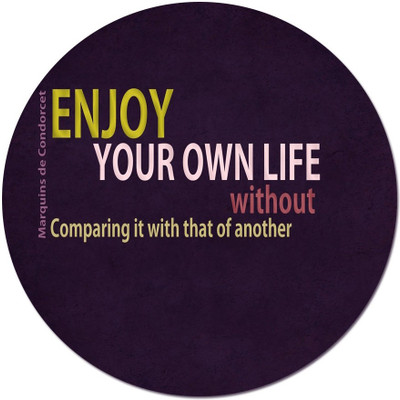 

Maison N Mode Enjoy Your Own Life round Mouse Pad Mousepad(Multicolor)