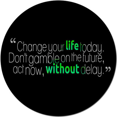 

Maison N Mode Life Today round Mouse Pad Mousepad(Multicolor)