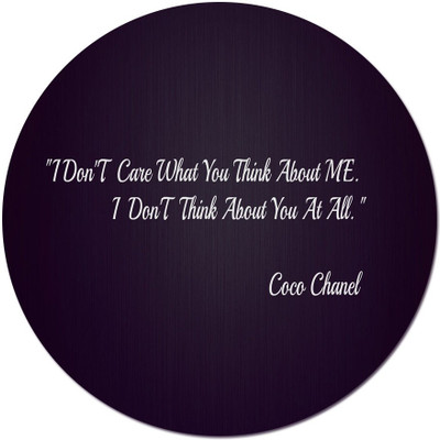 

Maison N Mode I Don’t Care round Mouse Pad Mousepad(Multicolor)