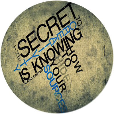 

Maison N Mode The Secret round Mouse Pad Mousepad(Multicolor)