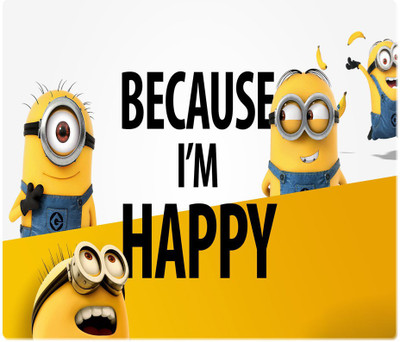 

Maison N Mode Becz I M Happy Rectangle Mouse Pad Mousepad(Multicolor)