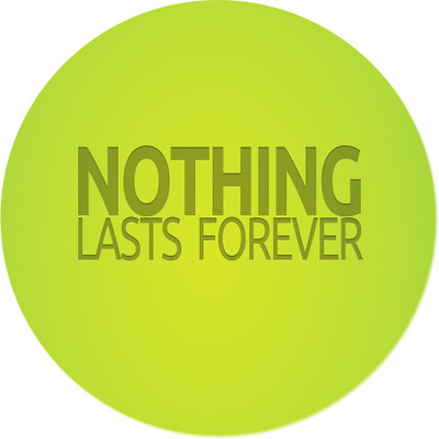 

Maison N Mode Nothing Last Forever round Mouse Pad Mousepad(Multicolor)