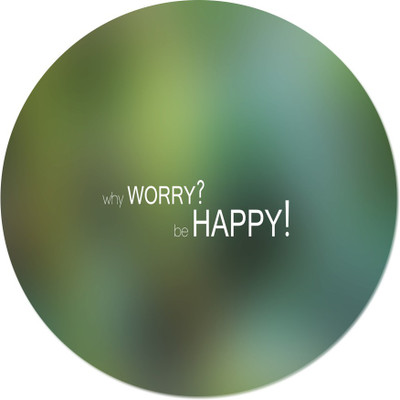 

Maison N Mode Worry Happy round Mouse Pad Mousepad(Multicolor)