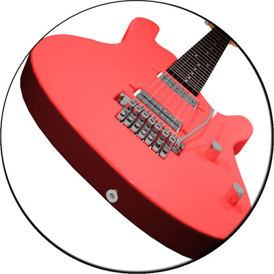 

Maison N Mode Areed Guitar round Mouse Pad Mousepad(Multicolor)